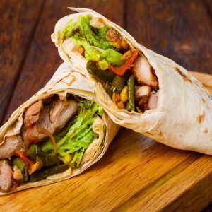 Mushroom Tikka Wrap